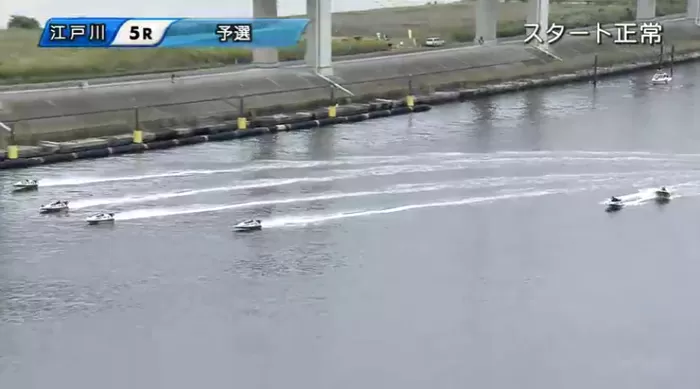 10月15日江戸川5R第1ターンマーク後